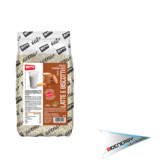 Bpr Nutrition-FIOCCO D'AVENA BABY AROMATIZZATO (Porridge Conf. 1 Kg)   Latte e Biscotti  